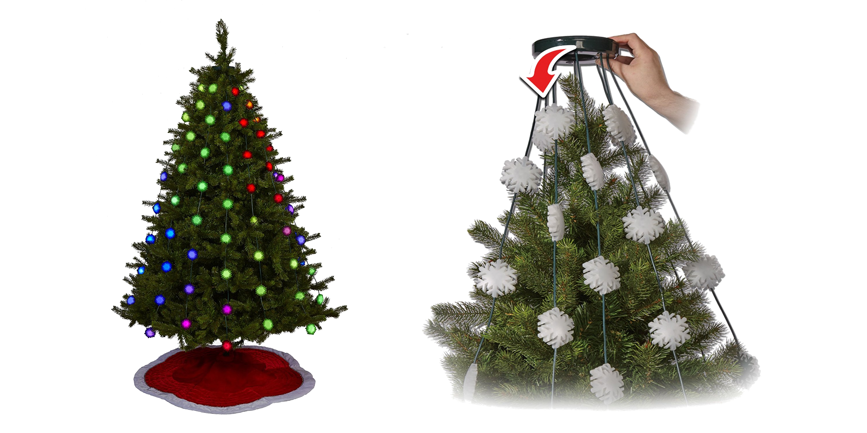 GEEK MY TREE GLOW FLAKES Easy to install Christmas Tree Lights Christmas Wishes Gifts