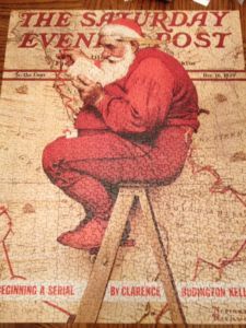 norman-rockwell-mapping-his-course-santa-claus-puzzle-complete