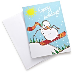 Amazon Snowman Christmas Card